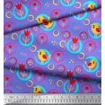thumbnail image 2 of Soimoi Rayon Fabric Floral,Circle & Bird Artistic Printed Fabric 1 Yard 56 Inch Wide, 2 of 3