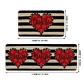 thumbnail image 3 of Hearth & Gear Valentines Day Kitchen Rugs And Mats Set Of 2 Valentines Kitchen Mats Farmhouse Mats For Floor Decorations Decorative Valentines Day Kitchen 16x24 Inch And 16x43 Inch Soft Blankets for, 3 of 5