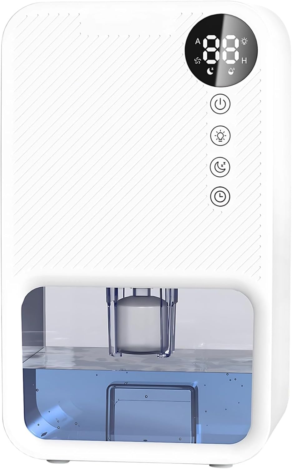 Portable Dehumidifier, Touch Control, 1100ml Tank, LCD Display, 1 Set