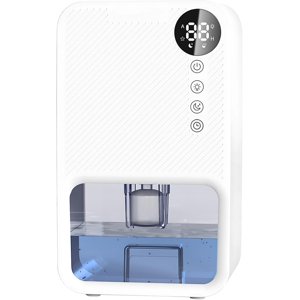 Déshumidificateur portable, contrôle tactile, 1100ml Réservoir, LCD Affichage, 1 ensemble