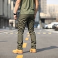 thumbnail image 4 of Men’s Cargo Pants Practical Workwear for Outdoor Activities Product Title Men’s Overalls Pants Pants Outdoor Elastic Loose Soft Pants Spring And Autumn Pants, 4 of 4