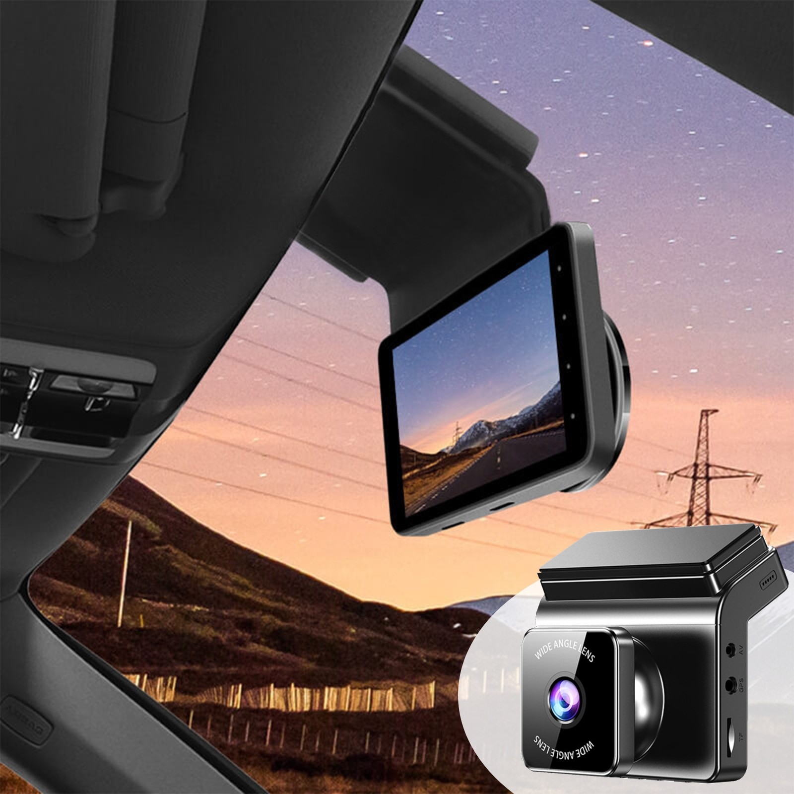 Danhjin Driving Recorder Car Dvr 1080P Wifi Dash Cam 3Inch Screen Adas Car Recorder Dashcam Night Vision Parking Monitor