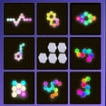 thumbnail image 3 of Wall Lights for Bedroom Hexagonal Rgb Intelligent Control and Music Synchronization Hexagonal Light Game Mood Light Background Wall Light Bedroom Pickup Light Game Light Rgb Wall Light, 3 of 7