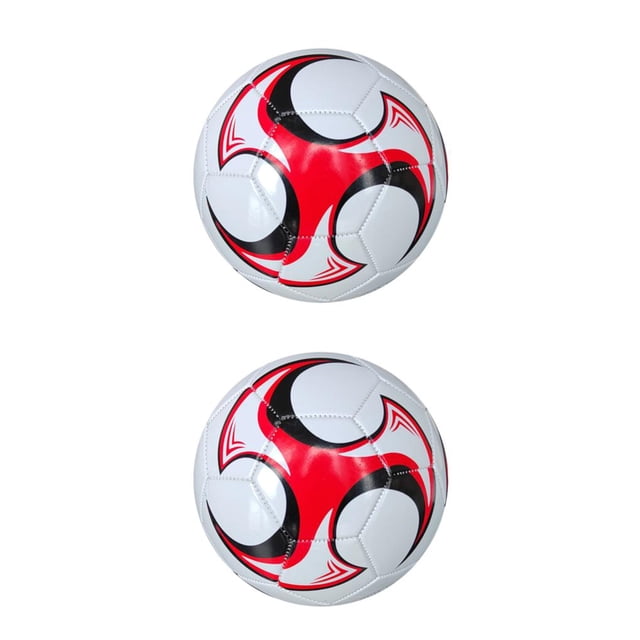 maskred Eco-friendly Soccer Balls Non-toxic And Long Service Life For Football Training PVC Made Football Middle School 2 Red 2Set