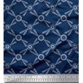 thumbnail image 1 of Soimoi Moss Georgette Fabric Dots & Circle Geometric Print Fabric by the Yard 42 Inch Wide, 1 of 1