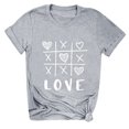 thumbnail image 3 of B91xZ Tuniques pour Femmes Rayures Manches Courtes Col Rond, Gris TTG, 3 of 4