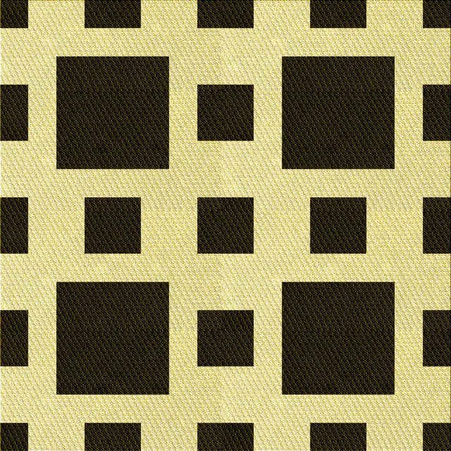 Ahgly Company Tapis d'Intérieur Lavables à la Machine, Carrés Transitionnels Brun Chocolat, Carrés de 4'