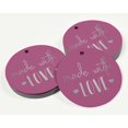 thumbnail image 3 of Inkdotpot Silver Foil Paper Hang Tags Made With Love Text Favor Tags 50 Pieces, 3 of 6