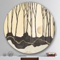 thumbnail image 2 of Designart 'Geometric Forest' Geometric Metal Circle Wall Art - Disc of 36, 2 of 5