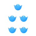 thumbnail image 3 of Maytalsory Silicone Egg Poacher Pan Mould Washable Mold Cookware Cooker Boiler Blue 5Set, 3 of 6