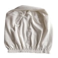 thumbnail image 3 of Siruishop Ottoman Cover Removable Solid Color Foot Stool Cover for Bedroom Living Room White, 3 of 8
