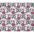 thumbnail image 4 of oneOone Cotton Flex Fabric Leaves & Floral Block Printed Craft Fabric BTY 40 Inch Wide, 4 of 4