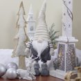 thumbnail image 2 of Northlight Standing Gnome with Textured Hat Christmas Figure - 25" - White and Gray, 2 of 5