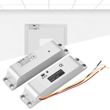 WALFRONT DC12V 1000KG Electric Drop Door Lock Magnetic Induction Gate Entry Access Control, Magnetic Door Lock, Electric Magnetic Lock