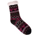 thumbnail image 4 of MesaSe Women‘s Winter Super Soft Warm Cozy Fuzzy Fleece-lined Heart Pattern With Gripp, 4 of 6