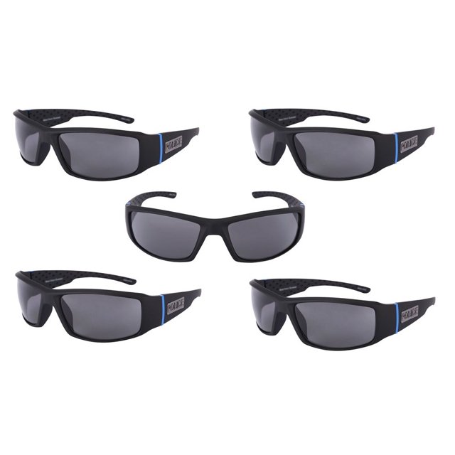 Police/Sheriff TAC Polarized Sport Wrap Thin Blue Line Sunglasses