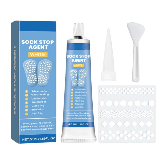 Sock Stop AntiSlip Epoxy Glue Quick Drying Fabric Paint For No Socks Bathroom Mats Rugs Pantyhose Non Strong Bonding Solution