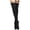 Black, variant on XIAQUJ Girls Ladies Women Keep Warm Thigh High Over The Knee Socks Long Cotton Stockings Lace Knit Warm Stockings Stockings Black One Size