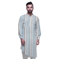 thumbnail image 1 of Atasi Kurta Décontractée Imprimée à Col Mandarin Chemise Ethnique Longue Kurta Asymétrique, 1 of 6