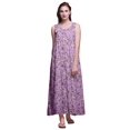 thumbnail image 1 of Bimba Robe de Nuit Maxi en Rayonne pour Femmes, Imprimée, Sans Manches, Robe de Nuit Maxi - TG, 1 of 5