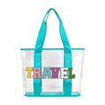 thumbnail image 2 of Hbdhejl Transparent Large Capacity Beach Bag Travel Storage Bag Convenient Portable Cosmetic Bag, 2 of 7
