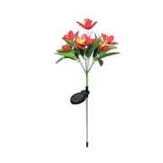 TopLLC Solar Lights Outdoor Solar Flower Lights Outdoor, Solar Flowers Garden Decorative Lights Led Landscapes Stake Lights Auto On/Off Bright Up To 8 Hrs Waterproof Solar Garden Lights