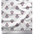 thumbnail image 1 of Soimoi Velvet Fabric Floral Block Printed Craft Fabric by The Yard 58 Inch Wide, 1 of 5