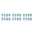 thumbnail image 4 of Maytalsory 8pieces Plastic Pine Tree Hanging Conveniently Designed Decorations For Easy Lake Blue 3Set, 4 of 6