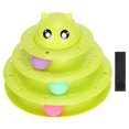 thumbnail image 2 of Pet Turntable Track, 3  Track Cat Tower Toy Super Strong Plastic with Balls for Cat Playing Blue,Green, 2 of 8