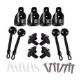 thumbnail image 4 of Siruishop 16Pcs Blinds & Shades Bungee Tie Down Ropes Set Universal Fixing Accessories Black, 4 of 8