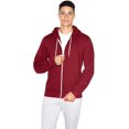 thumbnail image 1 of American Apparel Flex Fleece Unisex Full-Zip Hoodie, 2XL, Cranberry, 1 of 1
