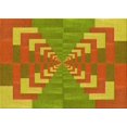 thumbnail image 1 of Ahgly Tapis Rectangulaire Lavable en Machine Intérieur Transitionnel Acajou Brun, 5 Pieds x 8 Pieds, 1 of 7