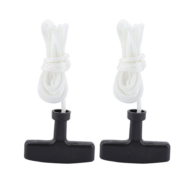 2pcs Tondeuse à Gazon Poignée de Démarrage 1.5M Corde Tondeuse Accessoires