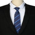 thumbnail image 4 of EIGTHTAIL Cravate pour Hommes Fermeture Éclair Cravate Réglable pour Décontracté Formel Bleu Marine -5, 4 of 4