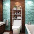 thumbnail image 2 of Gymax Bathroom 3-Tier Metal Storage Rack Over the Toilet Space Saver White, 2 of 10
