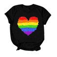 thumbnail image 4 of JIRNDf T-Shirt pour Femmes Hauts Tendance Été Imprimé Floral Col Rond Décontracté Manches Courtes Confortable Élégant Mignon T-Shirts Graphiques pour Femmes Chemises Noir TTG, 4 of 4