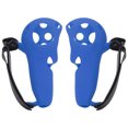 thumbnail image 4 of 2 Pcs Housse de Poignée de Contrôleur Tactile Protecteur en Silicone avec Sangles pour Meta Quest Pro Bleu, 4 of 14