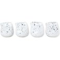 thumbnail image 1 of roro Gobelets Mini en Grès Blanc Mat Moucheté Faits à la Main - Ensemble de 4, 3 Pouces, 1 of 5