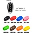 thumbnail image 3 of LIGHTKOREA 4 Button Silicone fob Remote Smart Key Case Protector Cover Accessories Compatible with Hyundai 2018 2019, 3 of 5
