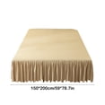 thumbnail image 3 of TACILIP Bed Sheets, Solid Color Bed Skirt Concise Washed Cottons Edge Bedspread Skirt Bed Hats Bed Sheet Dirtproof Nonslip Protective Cover Cover, Gifts for Men, 3 of 6