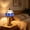 Blue, variant on Stained Glass Table Lamp Art Decorative, Bedside Lamp for Bedroom Living Room Home, Soft Night Light Eye-Caring Ambient Lighting for Reading Relaxing, Sky Blue