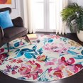 thumbnail image 1 of SAFAVIEH Lillian Hadi Floral Brushed Area Rug, 1 of 7