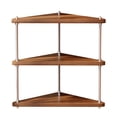 thumbnail image 2 of Desktop Corner Storage Rack, Triangular Storage Shelf, Multifunctional Display Rack, Wooden Metal Corner Organizer, Home Office Kitchen Storage, Space-Saving Shelf, 2 of 6