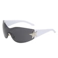 thumbnail image 1 of 2000S Wrap Around Fashion Rimless Sunglasses Frameless Shades For Outdoor Activities, 1 of 3
