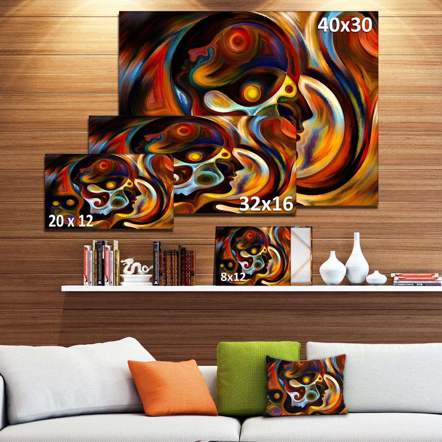 Impression sur toile « Perspectives Of Inner Paint » Design Art