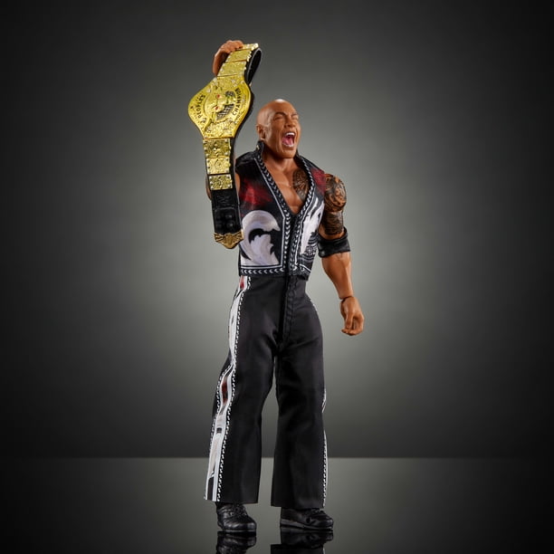 WWE Ultimate Edition The Rock Action Figure & Accessories Set, 6