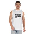 thumbnail image 1 of Inkmeso Printed Graphic World Okayest Dad€ T-Shirt For Mens Best Daddy Ever Gift T-Shirt, 1 of 7