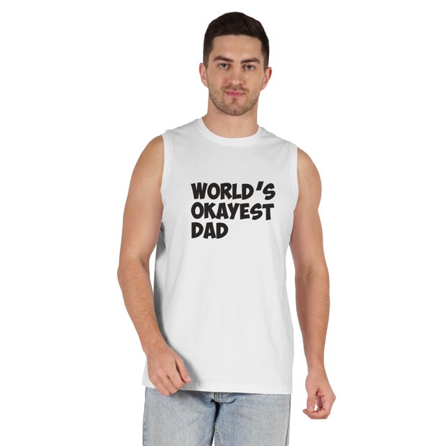 Inkmeso Printed Graphic World Okayest Dad€ T-Shirt For Mens Best Daddy Ever Gift T-Shirt