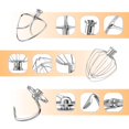 thumbnail image 3 of Stainless Steel Stand Mixer Attachments 3-Piece for KitchenAid Mixer and 4.5-5 Quart Bowl (K45WW 6-Wire Whip, 4.5-5QT Flat Beater, 4.5-5QT Dough Hook, 3 of 7