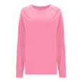 thumbnail image 2 of Tumotour Chandails à Col Rond pour Femmes, Coupe Ample, Uni, Manches Longues, Chandail Doux à Col Rond, Chandails à Capuchon, Mode, Chemisier Léger, Hauts, Vêtements, Confortable, Tenues d'Automne et d'Hiver, Hauts, 2 of 8